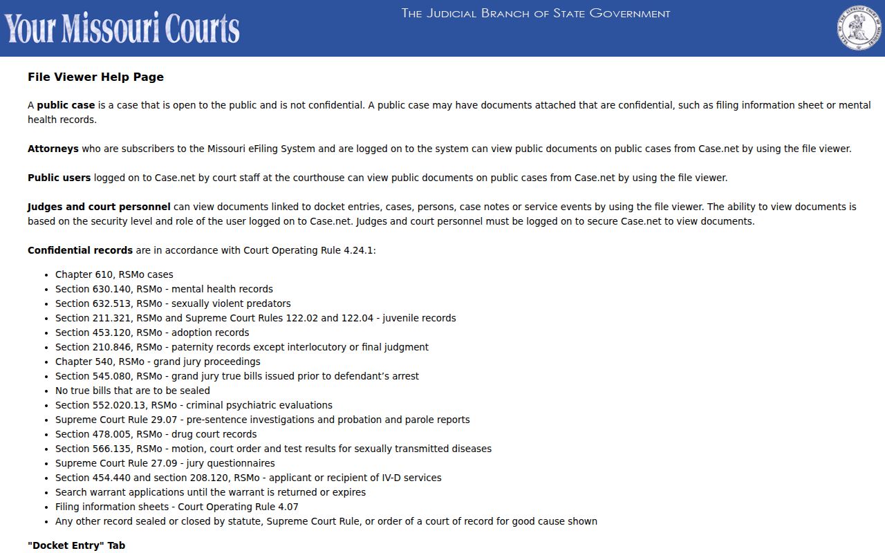 Madison County criminal court case File Viewer access rules