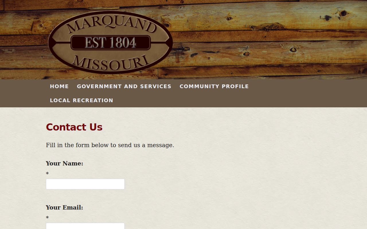 Marquand criminal records City Hall contact form