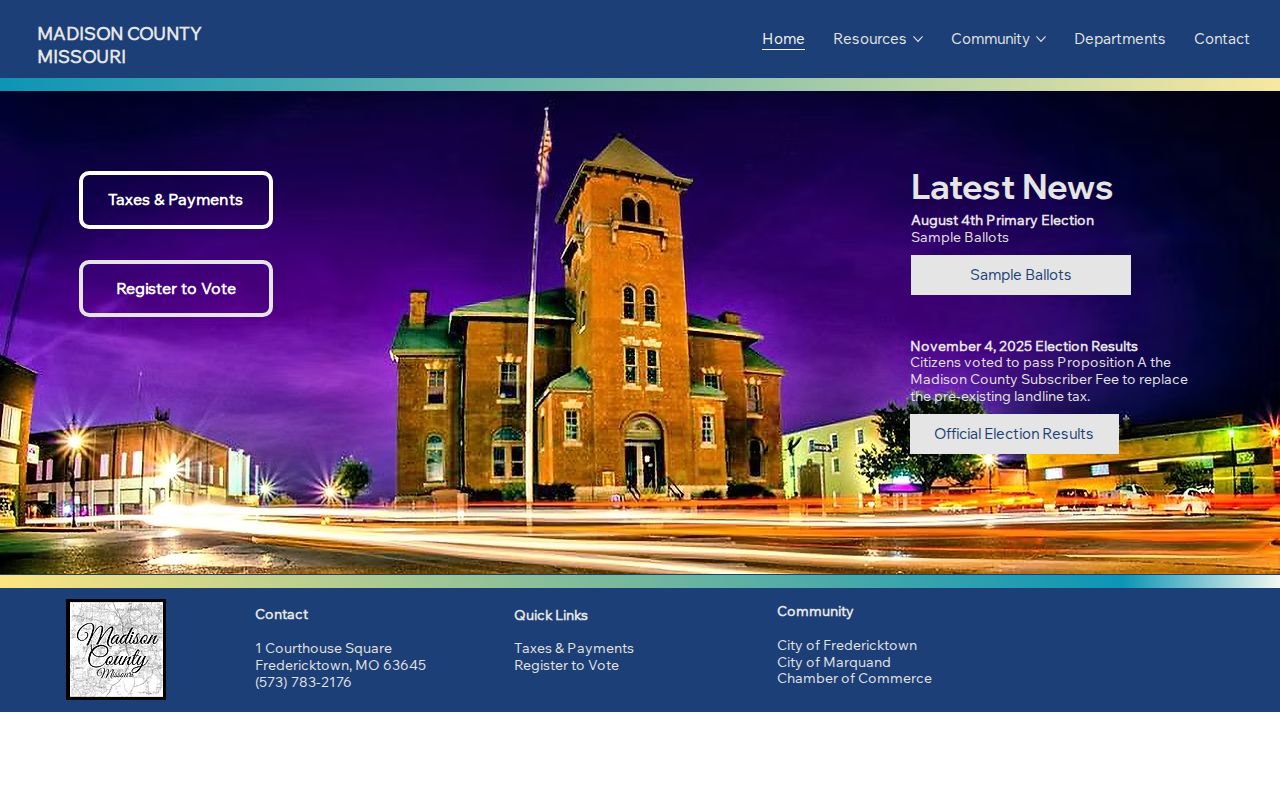 Madison County criminal history government records page